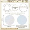 100 Pièces Couvertures de Badges Rondes Film Laser Motif Étoile PVC Transparent Film pour Badges Multiples Styles Fabrication DIY
