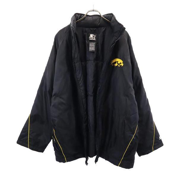 STARTER Back Embroidery IOWA Iowa Hawkeyes Batting Jacket XL TEAM LOGO Men's Used