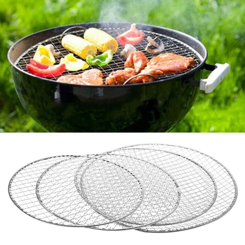 1PC Disposable BBQ Barbecue Grill Basket Mesh Wire Net Fish Vegetable Tool Grill Outdoor Bbq Accessories Kitchen Accessories