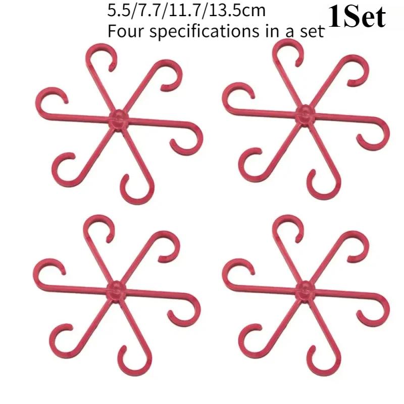 1/2/3Sets Reusable Plant Stem Folding Frame Garden Tools No Stake Trellis Plant Stem Support Support Branches Stem Organizer