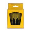 CUESOUL ROSTAK57 T19 Series Mixed Shaft Integrated Kite Shape Set of 3 Two-Tone Dual-Material Flights, Series, (Yellow) CS-AK57FZ7M