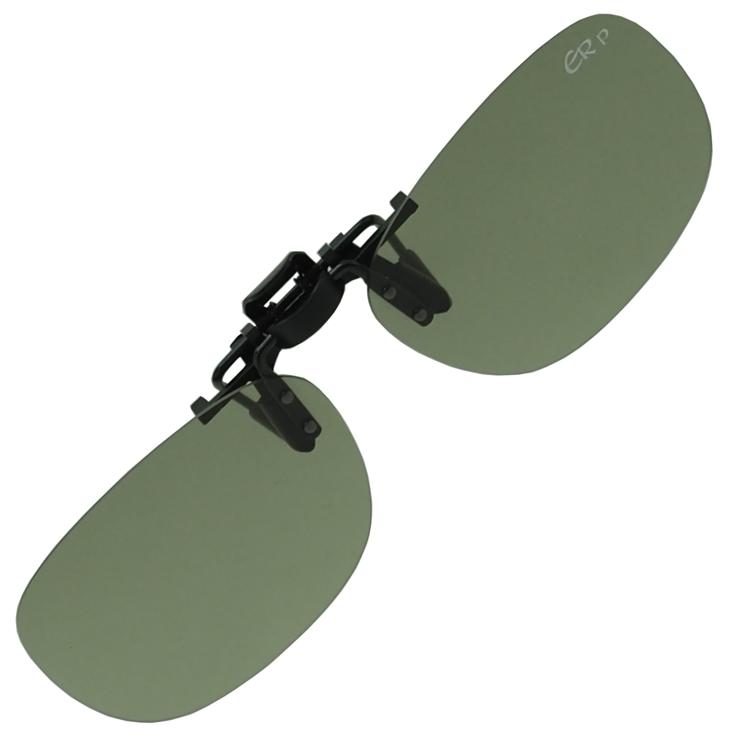 

Japanese assembled polarized apron clip type sunglasses over glasses UV protection ultra lightweight type [Eroico ER] flip-up CLIP-ON BV-28 (Sage