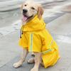 Waterproof Puppy Big Dog Hooded Raincoat for Small Large Dogs Reflective Pet Dog Clothes Labrador Golden Retriever Rain Coats