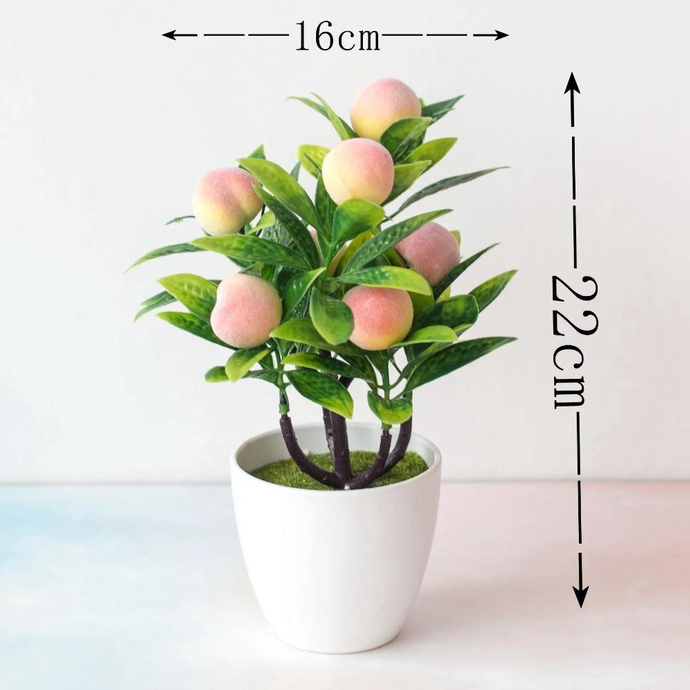 Artificial Plants Bonsai Small Fruit Tree Potted Bonsai Simulation Decor Artificial Ornaments Artificial Plant Bonsai Home Decor