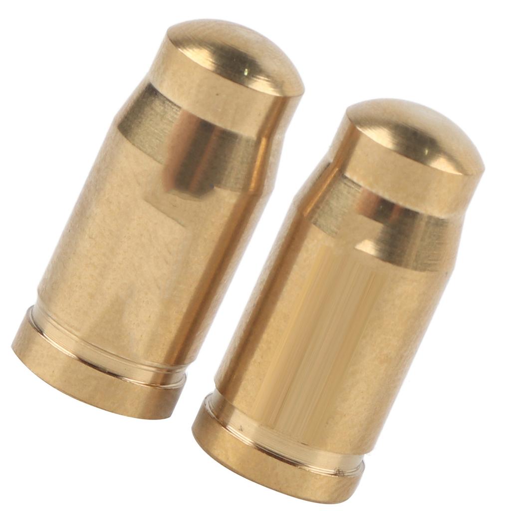 2 PcsLot TC4 Titanium Alloy Mountain Road Bike Valve Cap for Inner Tube Gas Nozzle (Gold)