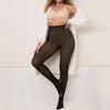 Fleece Lined Leggings Women Winter Thermal Tights Fake Translucent Skin Tone Pantyhose Leggings for Women Shaping Body Sculpting Stay Warm