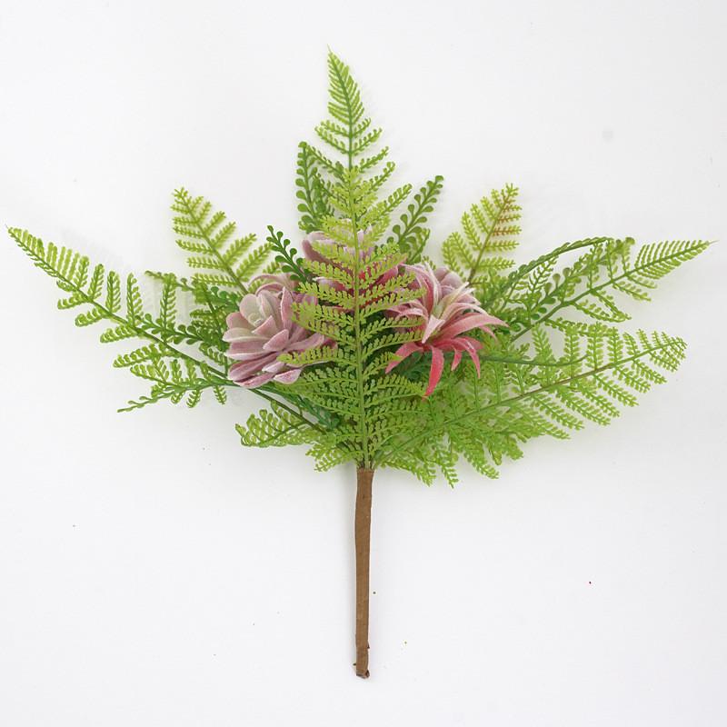 Plant Flower Succulent Cluster With Handcrafted Elements For Decor Indoor