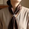 Multifunctional Bow Scarf Buckle Smooth Irregular Shawl Clasp Adjustable Clothes Corner Clip  Party