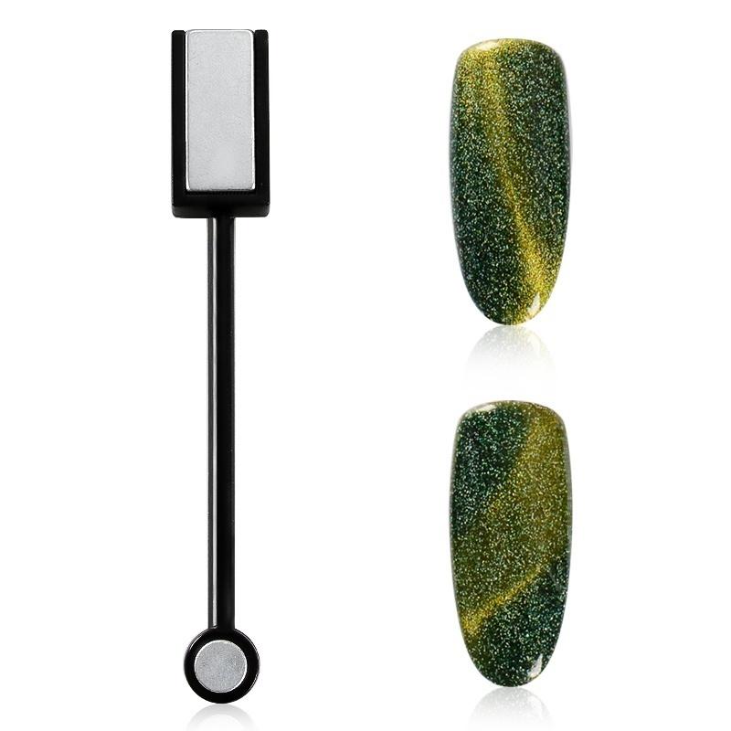 Dvojhlavý DIY nástroj Cat Eye Strong Effect Magnet Slice Nail Art pro All Magic Polish