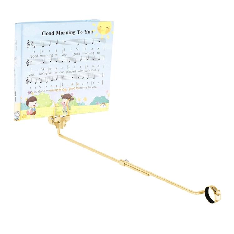 Travel Friendly Flute Music Stand Adjustable Metal Sheet Support Wind Instrument Stand Suitable for Woodwind Performers