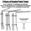 3Pcs Hydraulic Cylinder Piston Rod Seal U-Cup Installation Tool Seal Twistors Install Tool O-Rings Rebuild Installation Tools