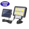 56LED/72/108/117COB Solar Split Wall Lamp 3-mode Outdoor Waterproof Motion Sensor Garden Emergency Street Lamp Remote Control Wall Lamp