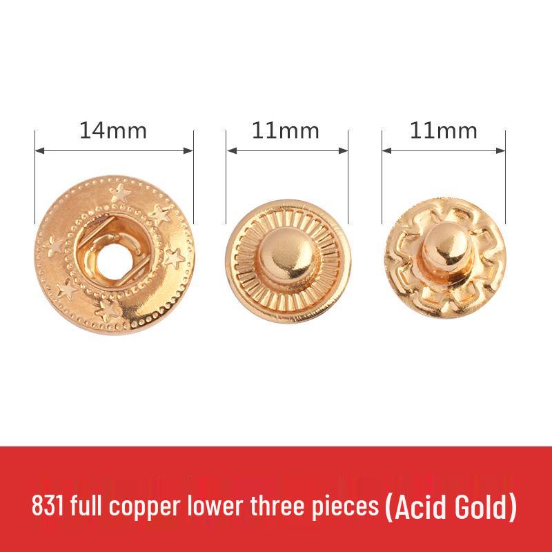 Metal Snap Buttons for Clothing: No-Sew Hidden Snap Accessories for Jackets, Studs, and Mother-Child Buttons.