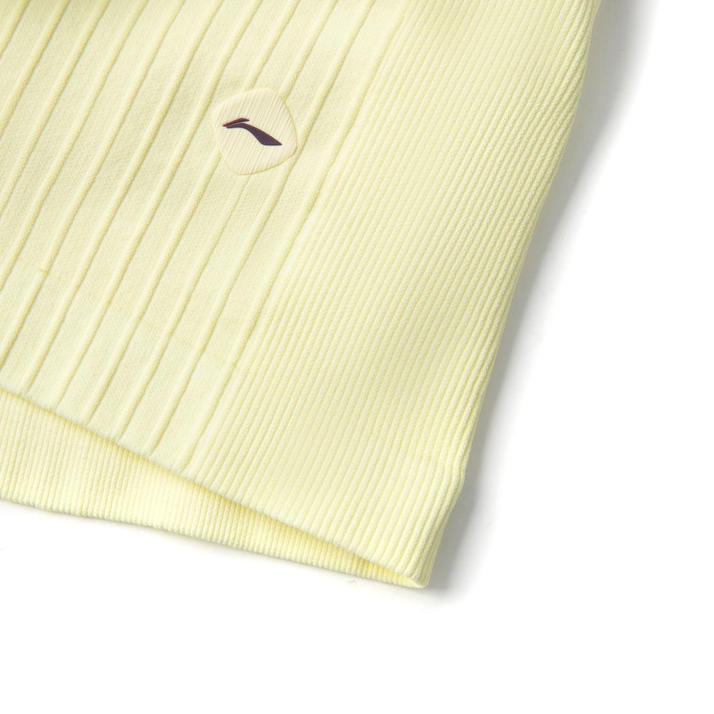 Li-Ning Fitness Series Sleeveless Compression Yoga Stretch Sports Vest Women tops Light-Goose-Yellow AUDV020-6
