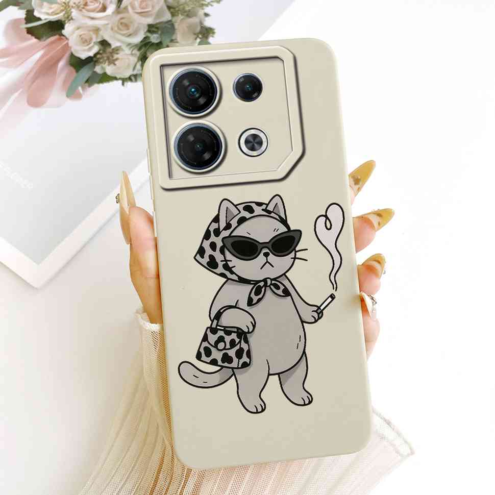 Pour Infinix GT 10 Pro 5G X6739 Étui Mode Fleurs Colorées Complète Housse Souple en Silicone Pour Infinix GT 10Pro 10 pro 5G Étuis de Téléphone