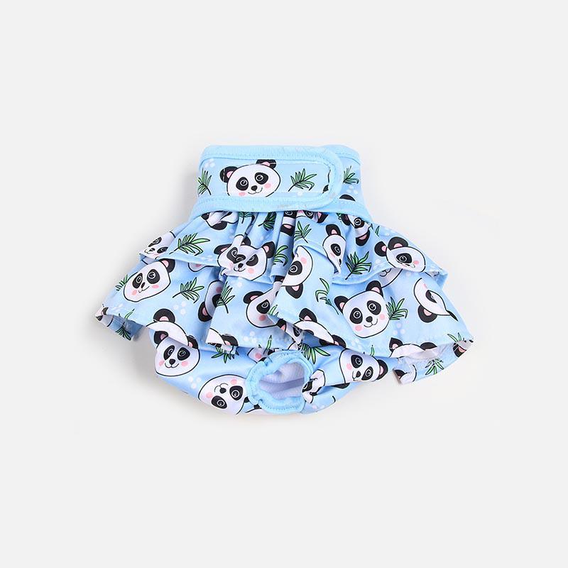 

Panda Dog Diaper Skirt - Reusable, Washable Pet Physiological Pants & Urine Pad XS