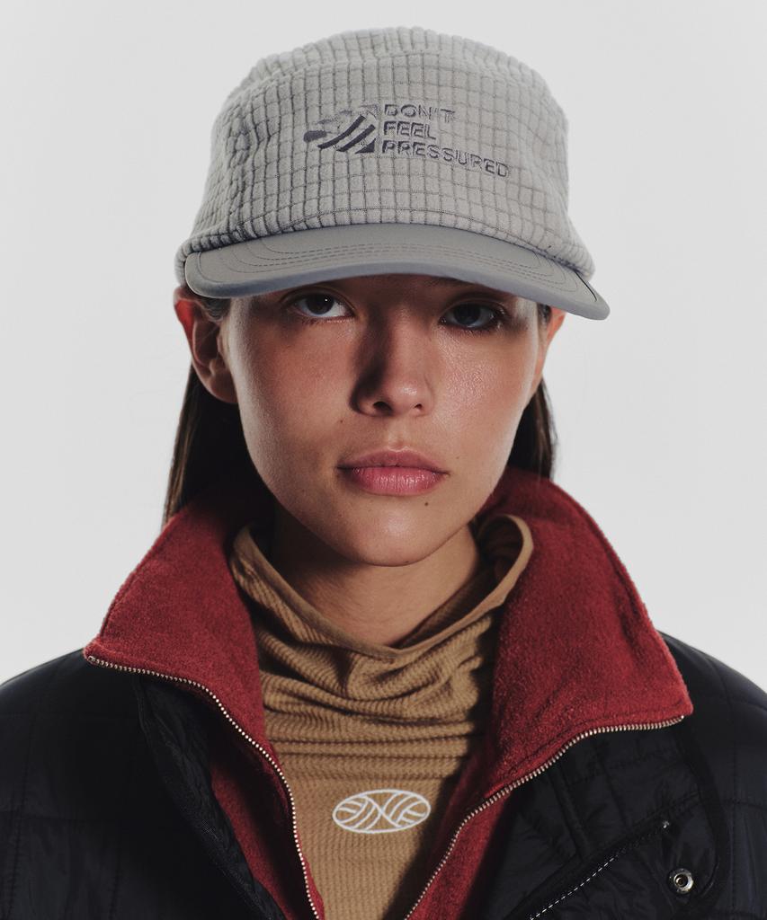 Minasu Dont Feel Pressured Fleece Camp Cap_Gray