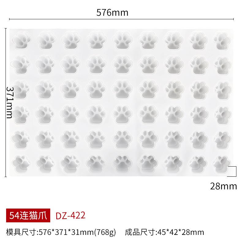 Large Cat Paw Slow Rising Stress Relief Clay Handmade DIY Silicone Mold