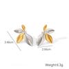Yori 2025 New Gold Silver Mix Color Geometric Stainless Steel Earrings Waterproof and Hypoallergenic Summer Party Jewelry