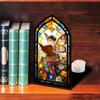 Gothic Arch Design Book Nook Acrylic Light-transmitting Table Setting  Tabletop Display