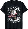 Holy Cow It's Christmas Funny Cow Lover Farm Animal Costume T-Shirt Unisex T-Shirt