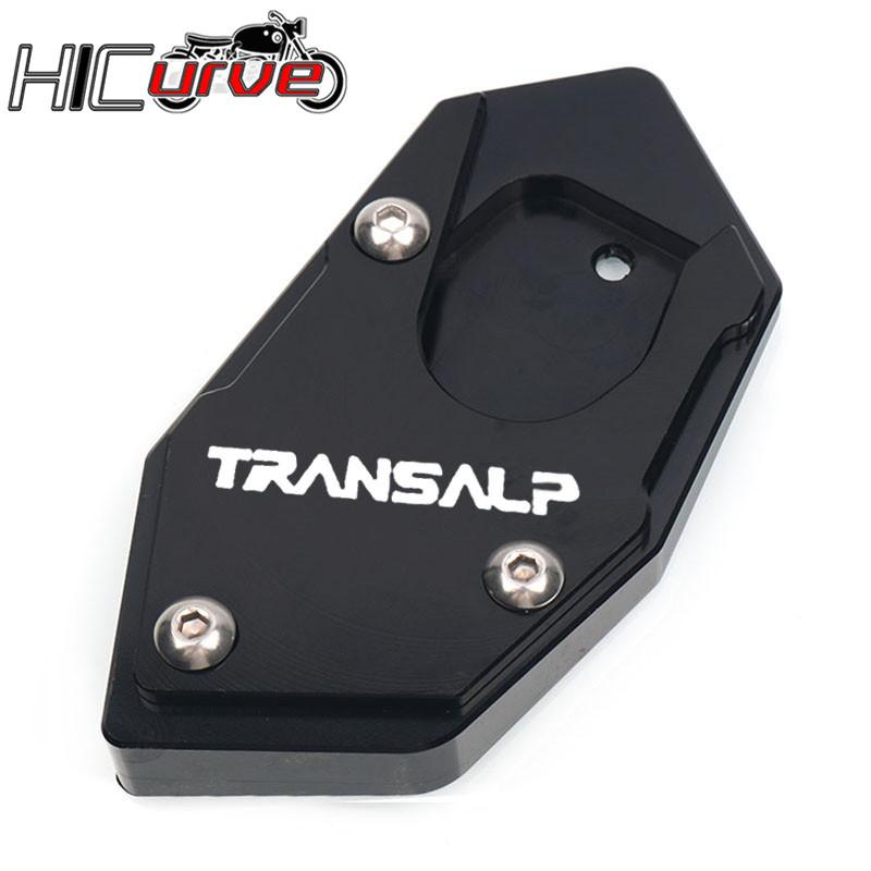 For HONDA XLV 600 650 700 TRANSALP / DOMINATOR NX 650 / FMX 650 CNC Kickstand Foot Side Stand Extension Pad Support Plate