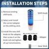 INFINAUTO Car Shift Knobs 13cm Universal Automatic and Manual Car Gear Shift Knob with