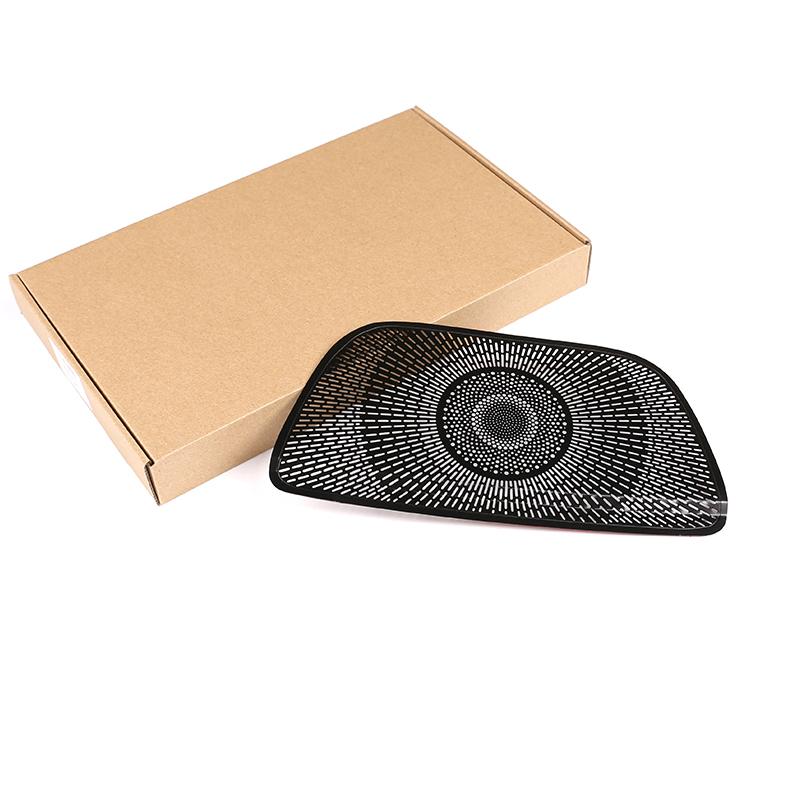 For Mercedes benz A Class W177 V177 A180 A200   Aluminum Alloy Black Car Dashboard Speaker Cover Trim Accessories