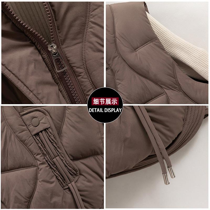 Winter Women's Stand-up Collar Short Down Vest