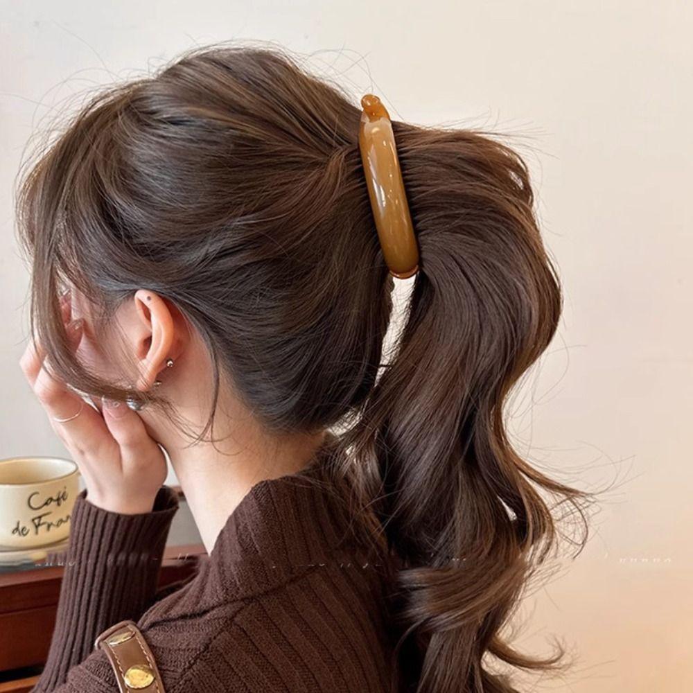 Hairpin Plastic Banana Clip Korean Style Korean Hair Clip Cute Vertical Clip  Girls