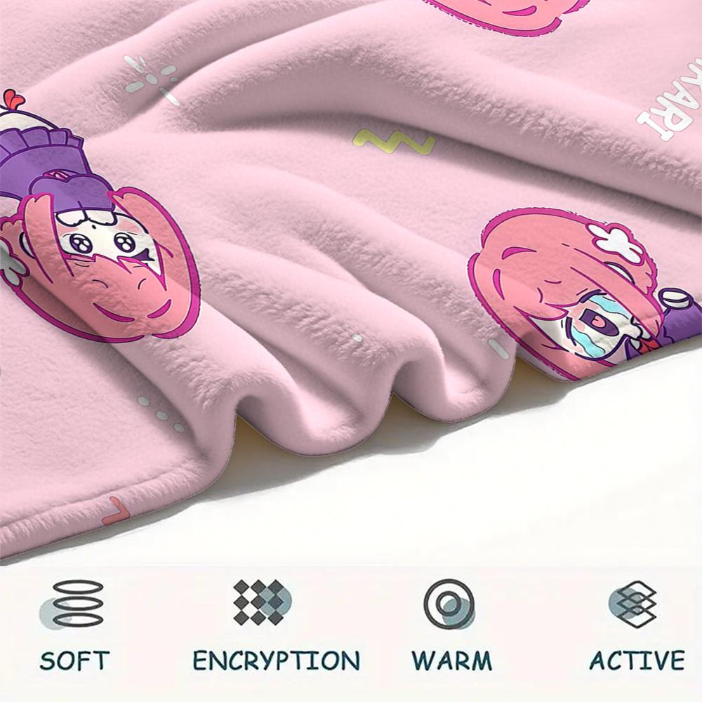 1PC The 100 Girlfriends Print Flannel Blanket, High quality All Seasons, Home Decor, Warmth and Comfort, Perfect for Christmas Gifts