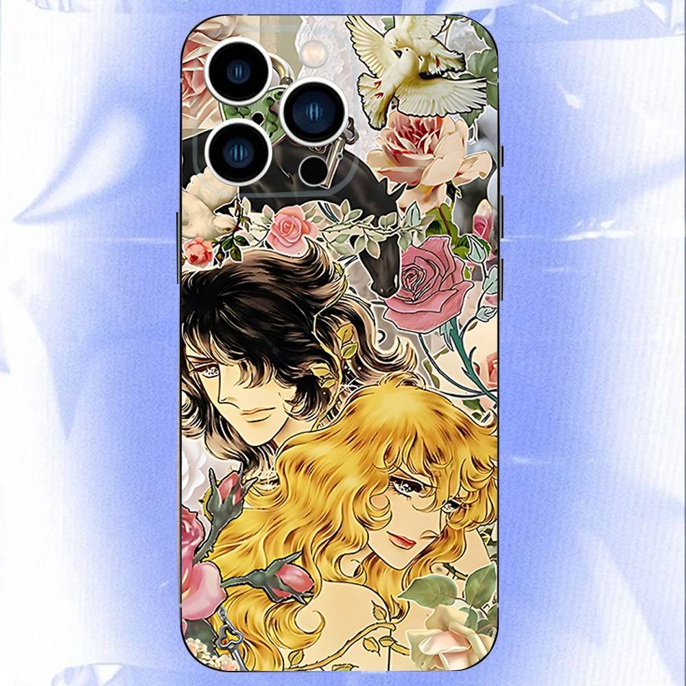 Rose of V-Versailles Lady Oscar For iPhone 12,16,13,14,15,17,11,Pro,Max,Plus,E,Air,Mini TPU Soft to Skin-friendly phone case