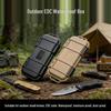Outdoor Waterproof Shockproof Knife Storage Box for Folding or Straight Knives, EDC Tools, Earphones, and Cables.