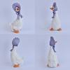 2Pcs Resin Duck Statue, Lightweight Waterproof Sun-Resistant Garden Decoration, Cartoon Style Duck Figurine for Home Courtyard Balcony Windowsill