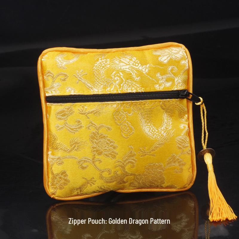 Chinese Osmanthus Embroidered Silk Brocade Sachet - Ethnic Style