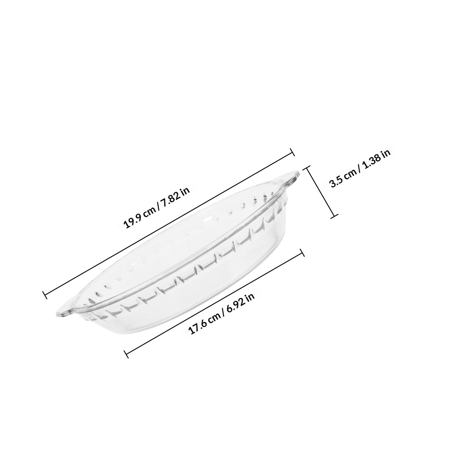 

Microwave Oven Glass Cover Heat Resistant Transparent Lid for Bowl Steamer Multipurpose Kitchen Splash Guard Small Lunch Plate