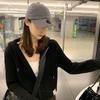Autumn Women Sweater Jacket Knitting Basic Fashion Zipper Cardigan Long Sleeve Pink Coat