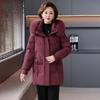SNOWFLYING Women's Winter Down Jacket with Fox Fur Collar