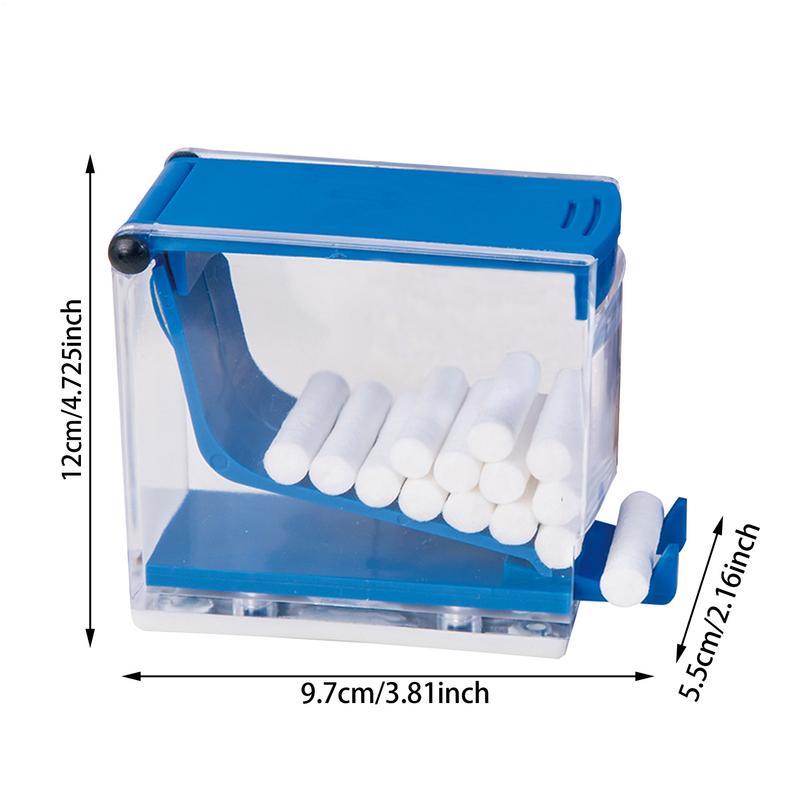 Dental Cotton Roll Dispenser Holder Press Type Box Dentist Supplies Material Storage Box Dentistry Organizer Accessories
