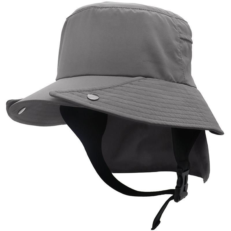 New fashion fisherman hat couple big eaves detachable stackable trekking wild adventure fishing neck protection surf basin hat