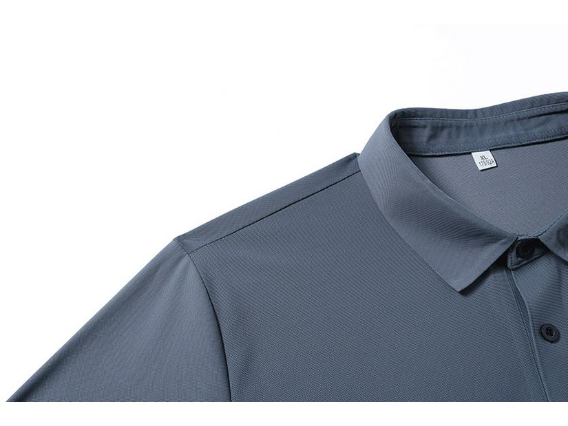 Men's Quick-Dry Ice Silk Stretch Polo T-Shirt