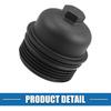 Engine Oil Filter Housing Cover Cap 26350-3CAB1 for Kia Sedona 2015-2018 Plastic Black
