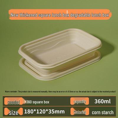 OEING Biodegradable Disposable Food Containers with Lids