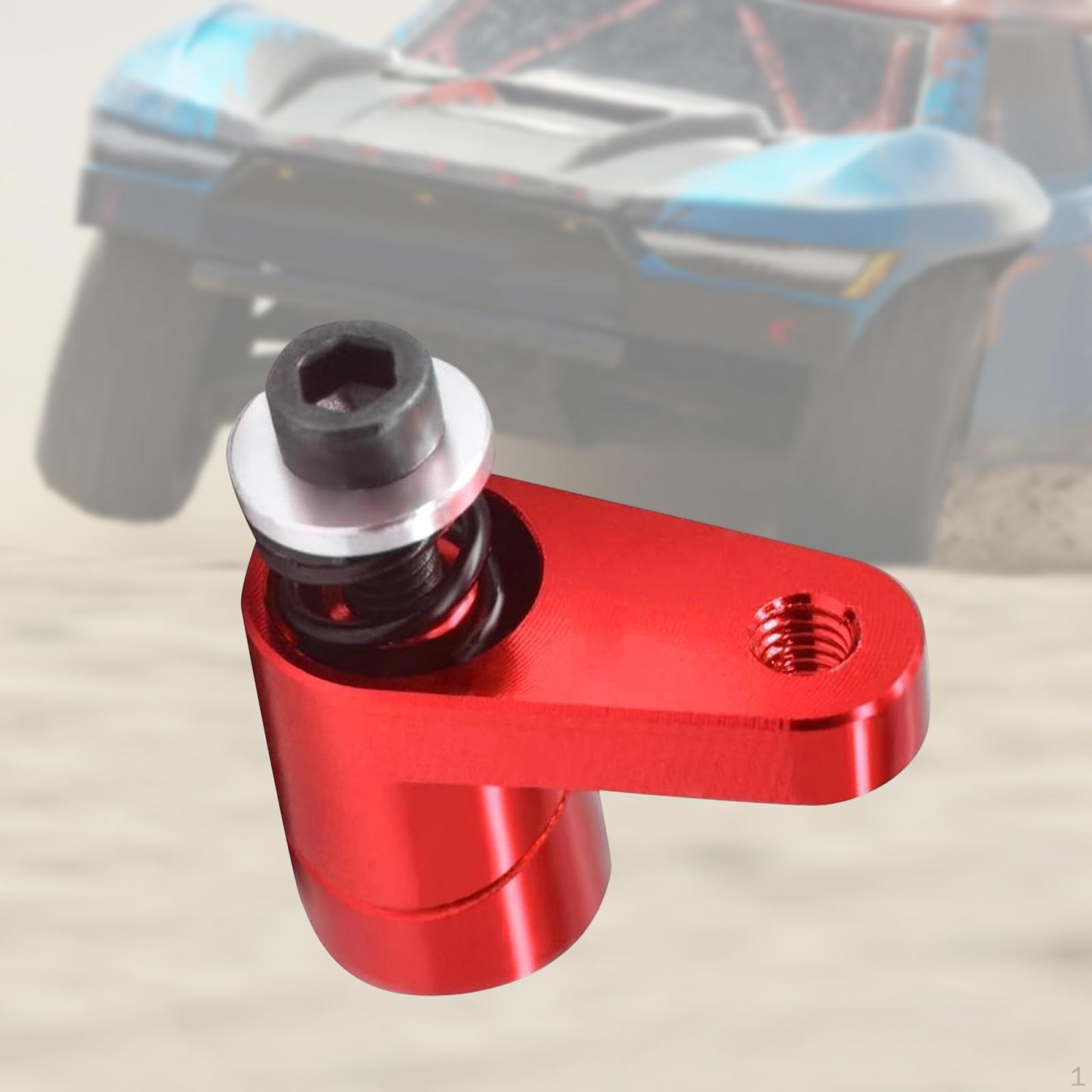 

Сервопривід керма для радіокерованої машинки 20T Хорн DIY Металевий для Моделі 1/14 Міні червоний