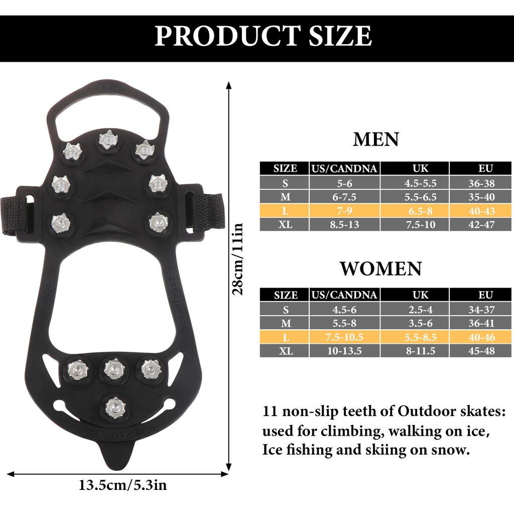 Buy Ice Snow Grips For Shoes Anti Slip Walk Spike Winter Ice Grippers