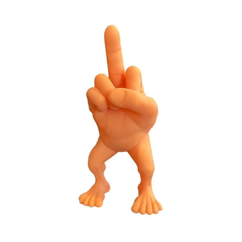 

Фигурка среднего пальца с ножками, забавные настольные декоративные коллекционные фигурки, подарки, комическая середина