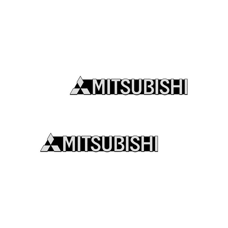 

Car Audio Decorate 3D Aluminum Badge Emblem Sticker For Mitsubishi ASX Lancer L200 Pajero Sport Attrage Mirage Eclipse 2pcs