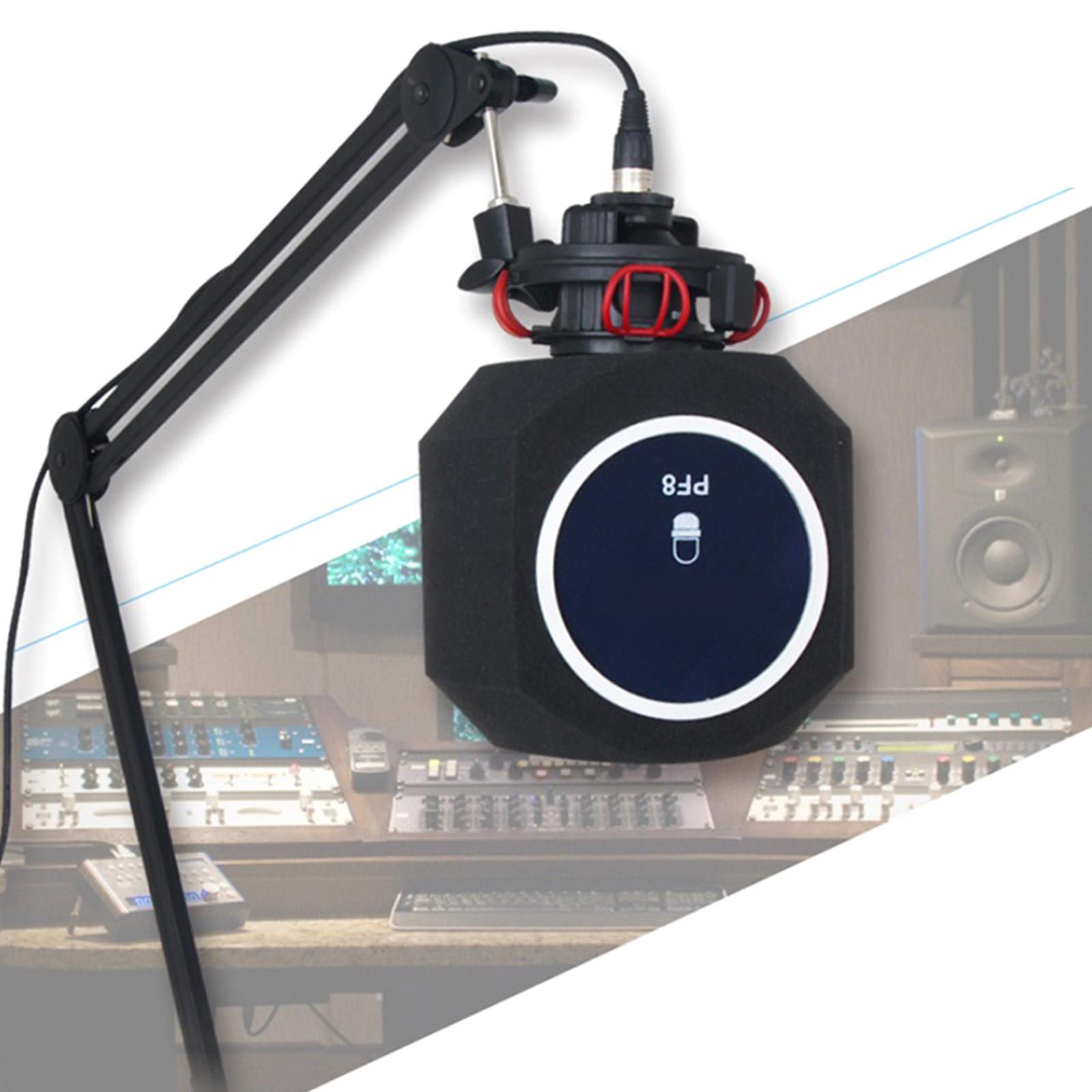 

Профессиональный чехол для микрофона из акустической пены, защитный экран для микрофона PF8, наслаждайтесь чистой записью звука