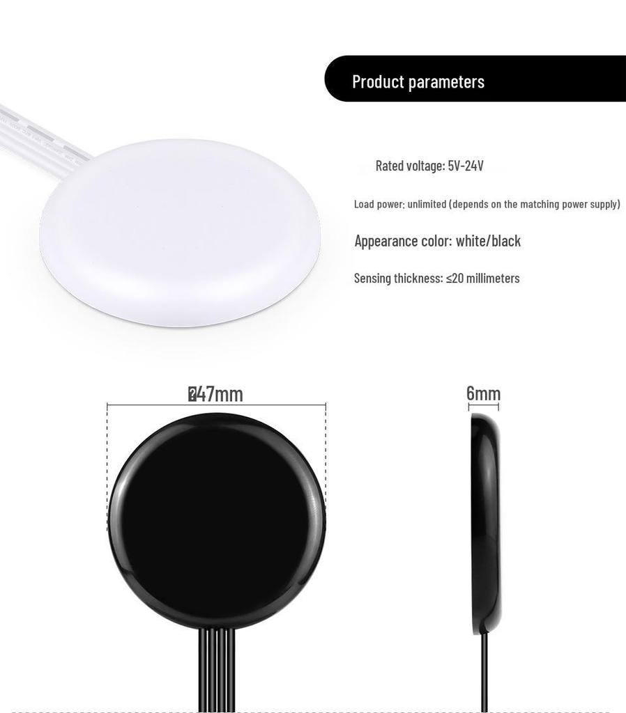 LED Strip Light Touch Dimmer: Hand-Sweep Induction Controller for Home Cabinet and Wardrobe Lighting.