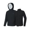 Fleece Lined Waterproof Windproof Three In One Jacket Men Jackets Black A51M441702F-BK